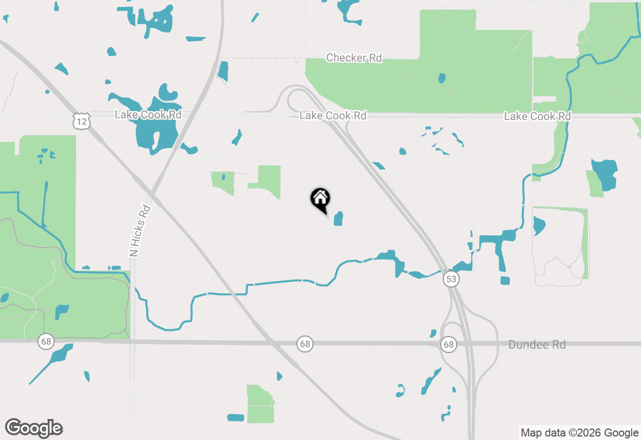 Map of 1956 N Jamestown Drive, Palatine, IL 60074
