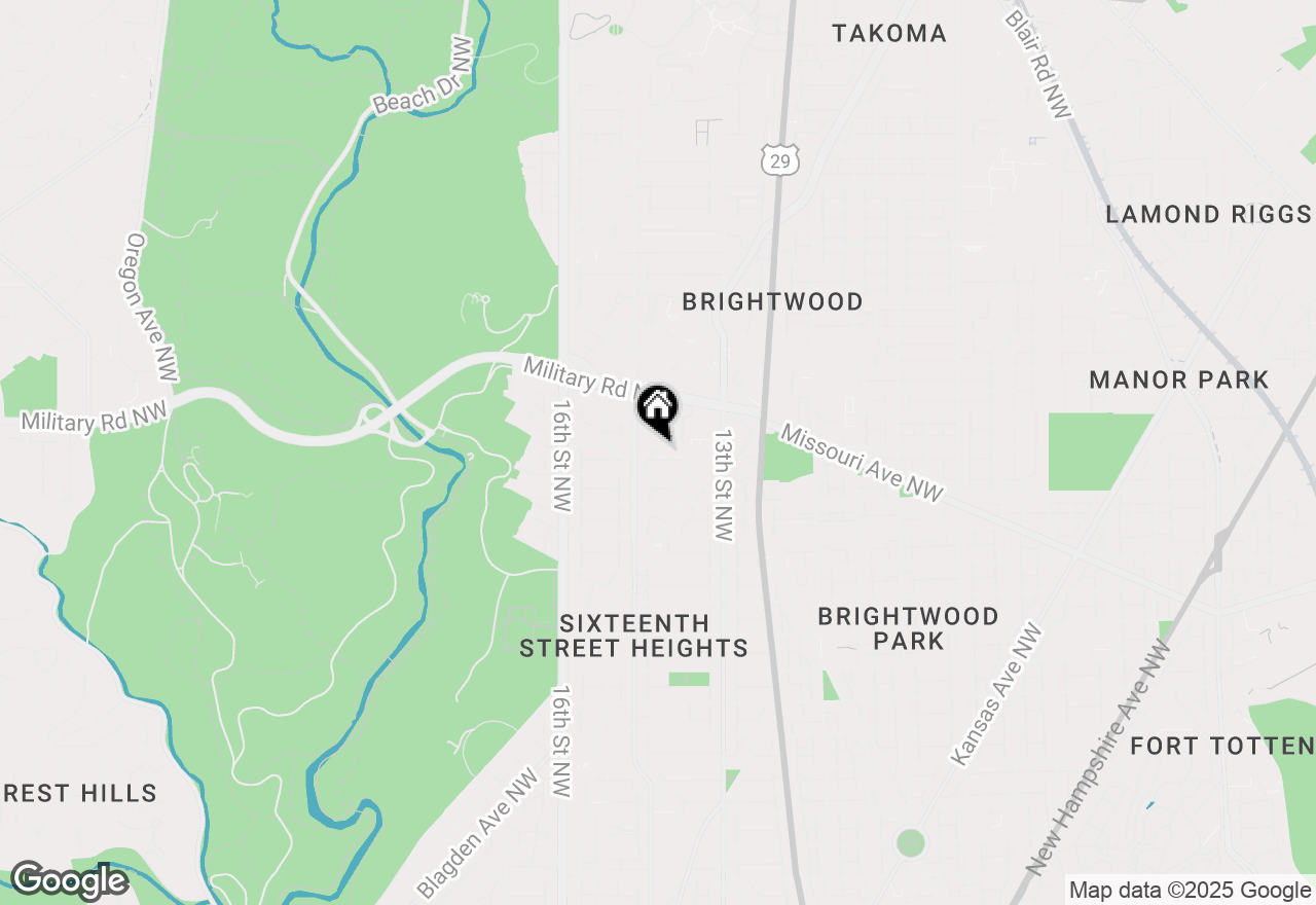 Map of 1348 Nicholson Street Nw #1, Washington, DC 20011