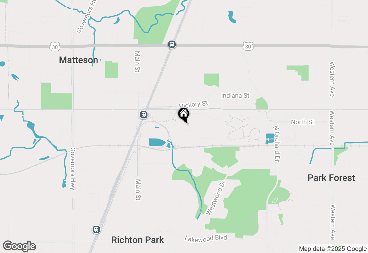 Map of 21612 Wildflower Road #113-4, Matteson, IL 60443