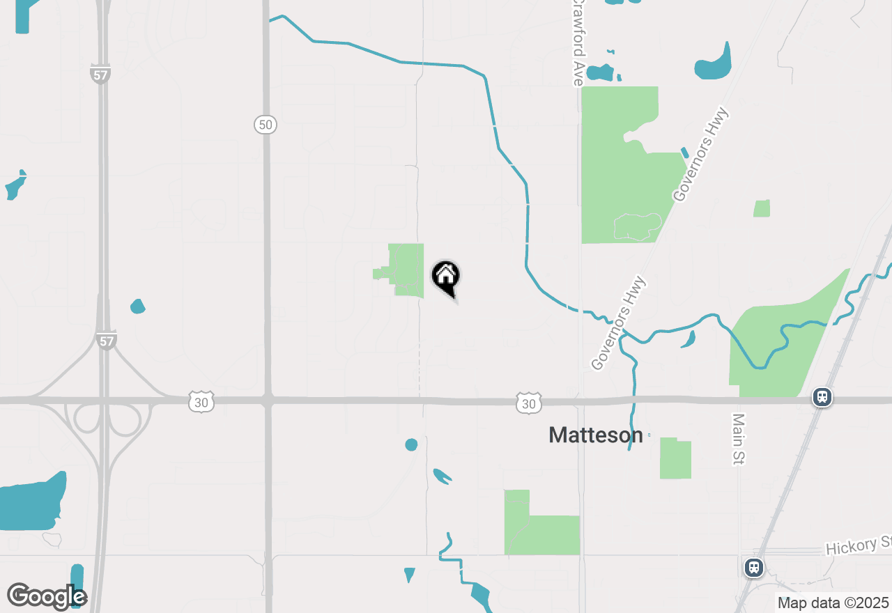 Map of 4325 Oakwood Lane, Matteson, IL 60443