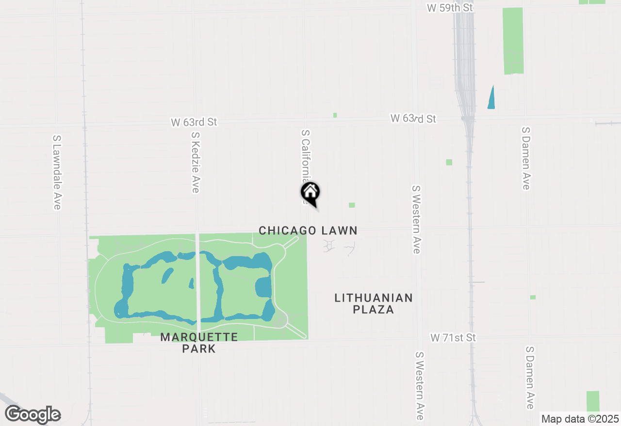 Map of (Address confidential), Chicago, Illinois 60629