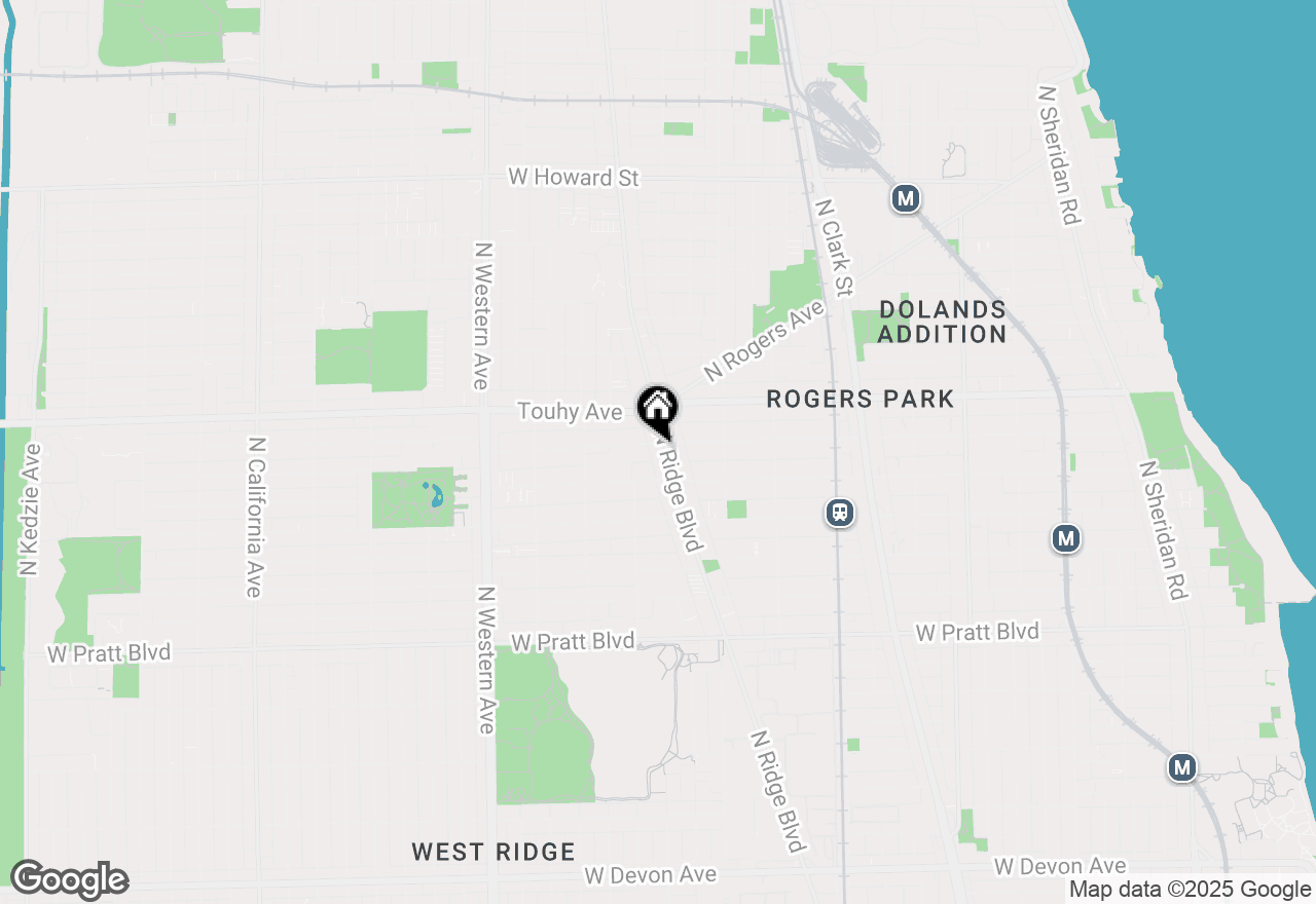 Map of 7074 N Ridge Boulevard #1E, Chicago, IL 60645