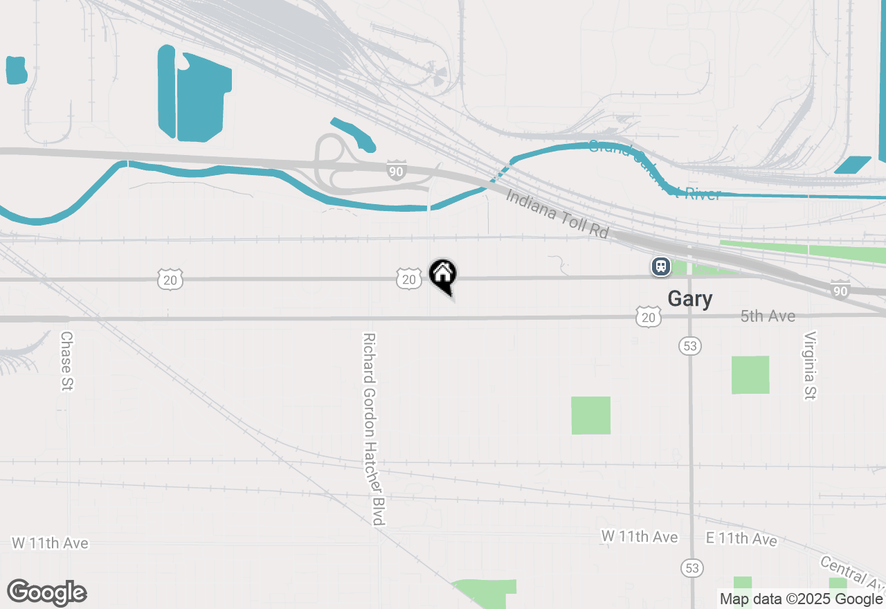 Map of 452 Pierce Street, Gary, IN 46402