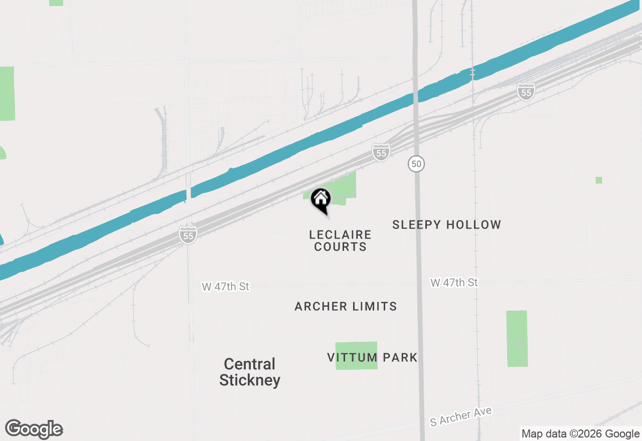 Map of 4447 S Leamington Avenue, Chicago, IL 60638