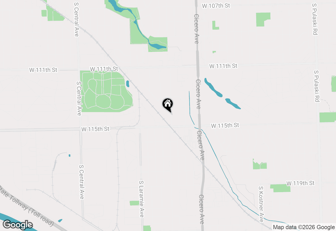 Map of 11418 S Avon Avenue, Alsip, IL 60803
