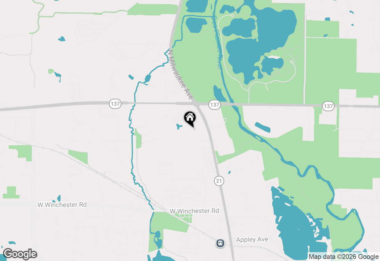 Map of 133 Adler Drive, Libertyville, IL 60048