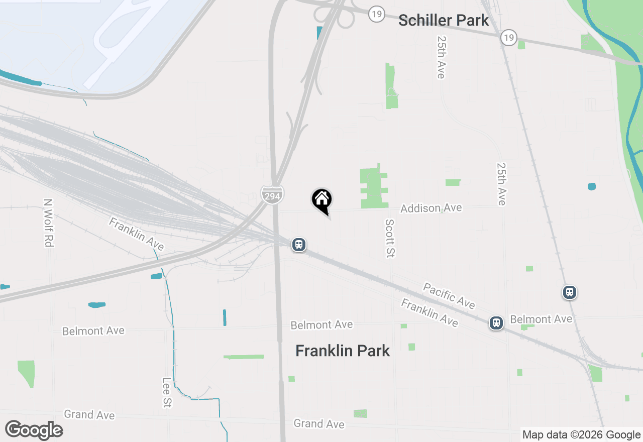 Map of 3529 George Street, Franklin Park, IL 60131