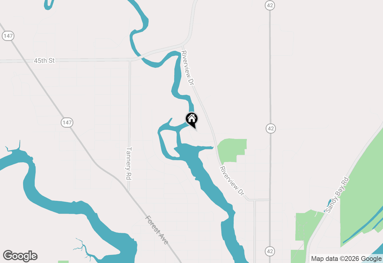 Map of 1711 Blue Heron Dr, Two Rivers, WI 54241