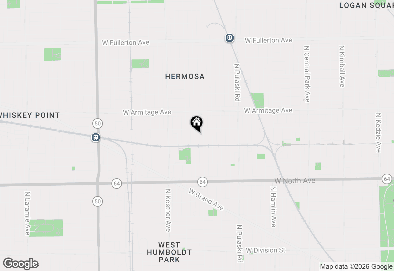 Map of 1833 N Tripp Avenue, Chicago, IL 60639