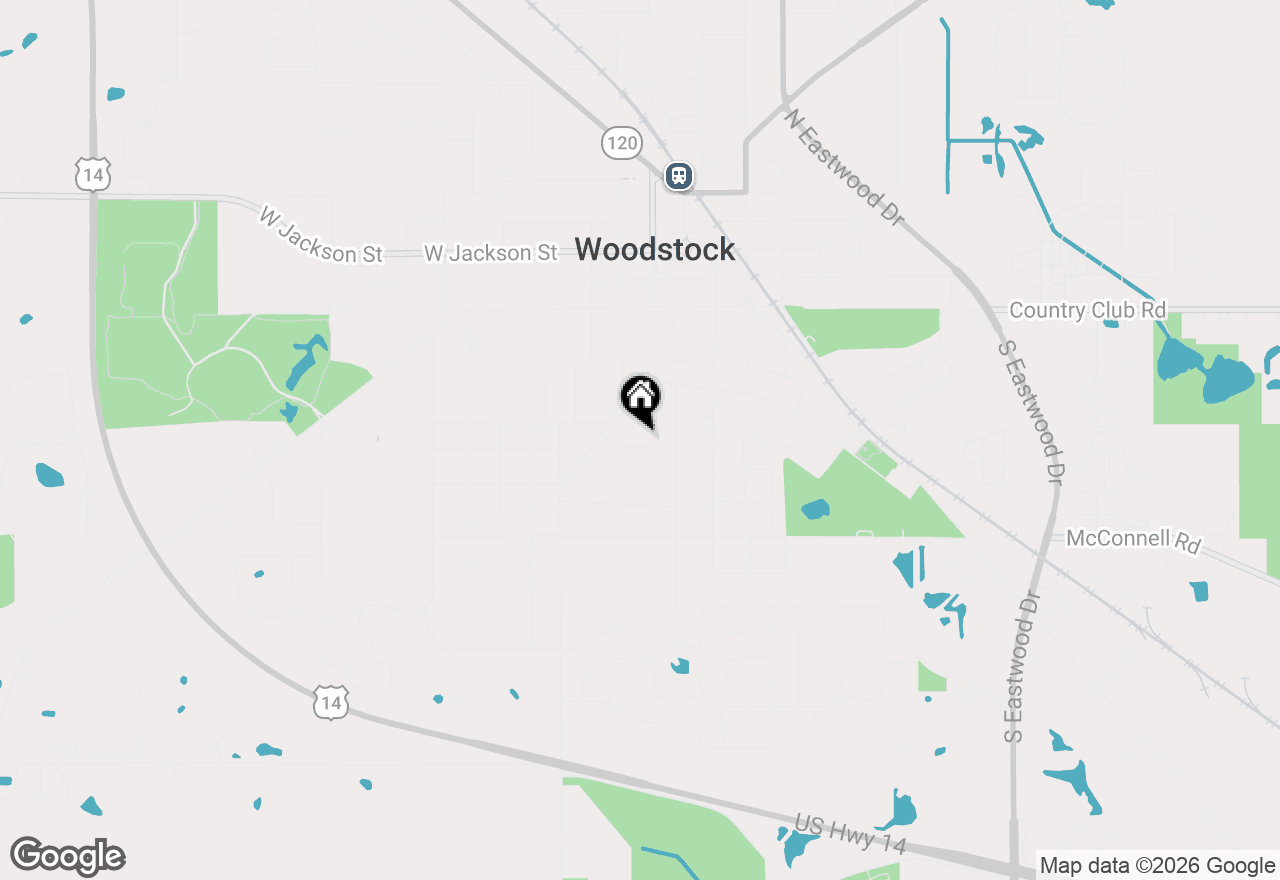 Map of 225 Hoy Avenue, Woodstock, IL 60098