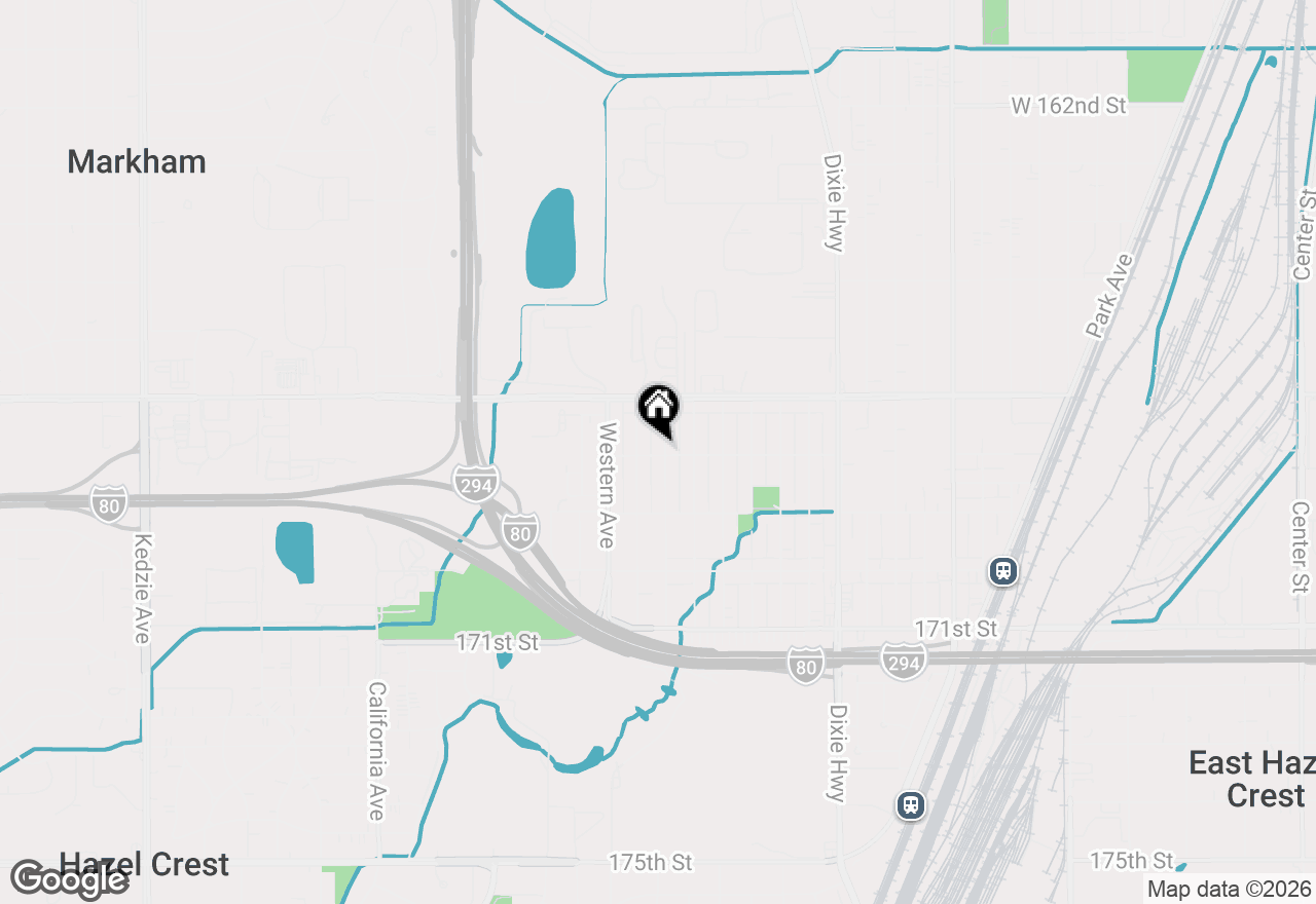 Map of 16784 Anthony Avenue, Hazel Crest, IL 60429