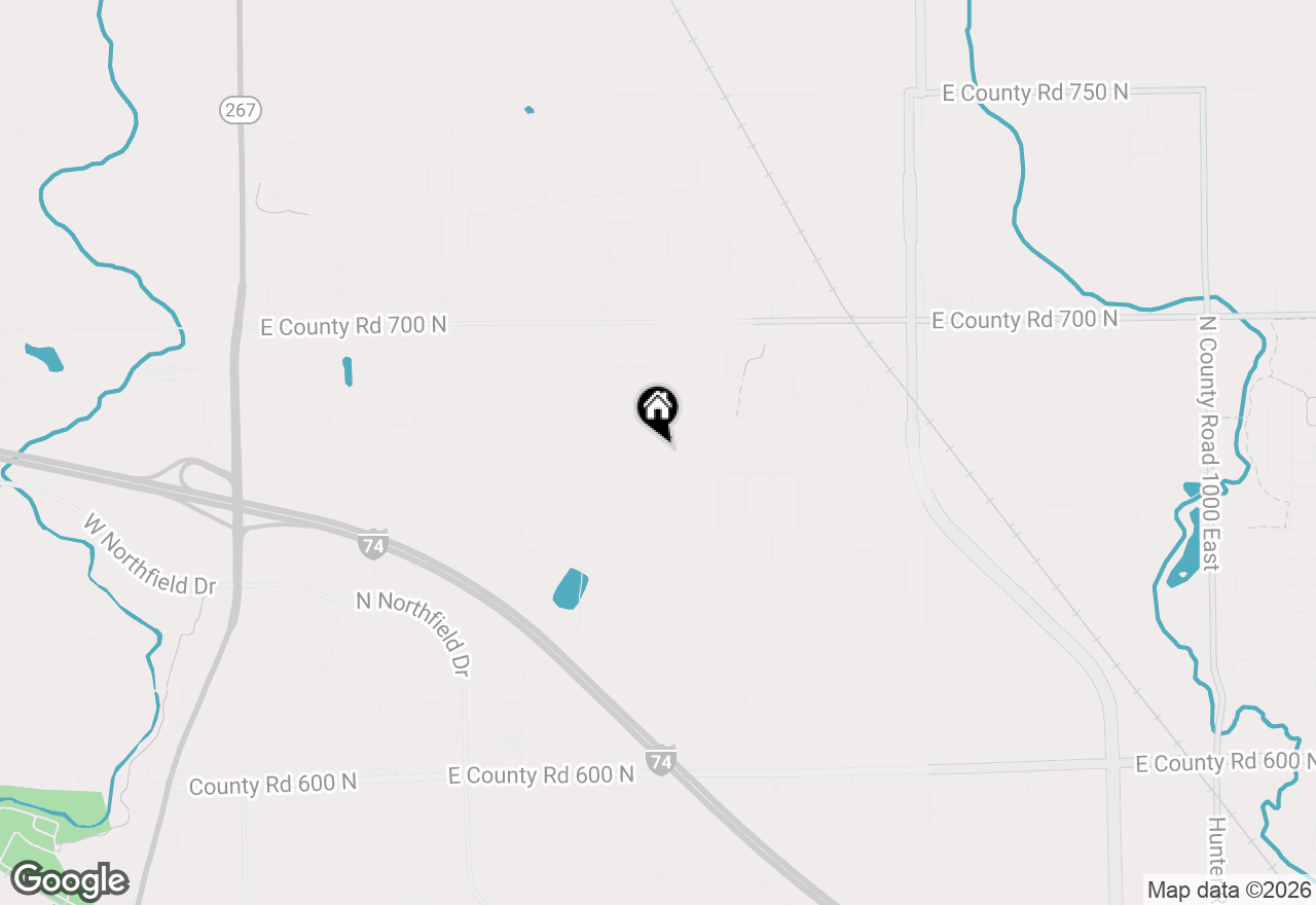 Map of 1190 Highland Lake Way, Brownsburg, IN 46112