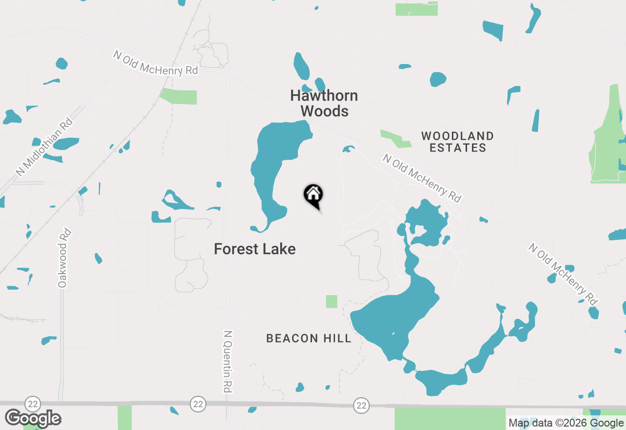 Map of 21365 W Ridge Road, Lake Zurich, IL 60047