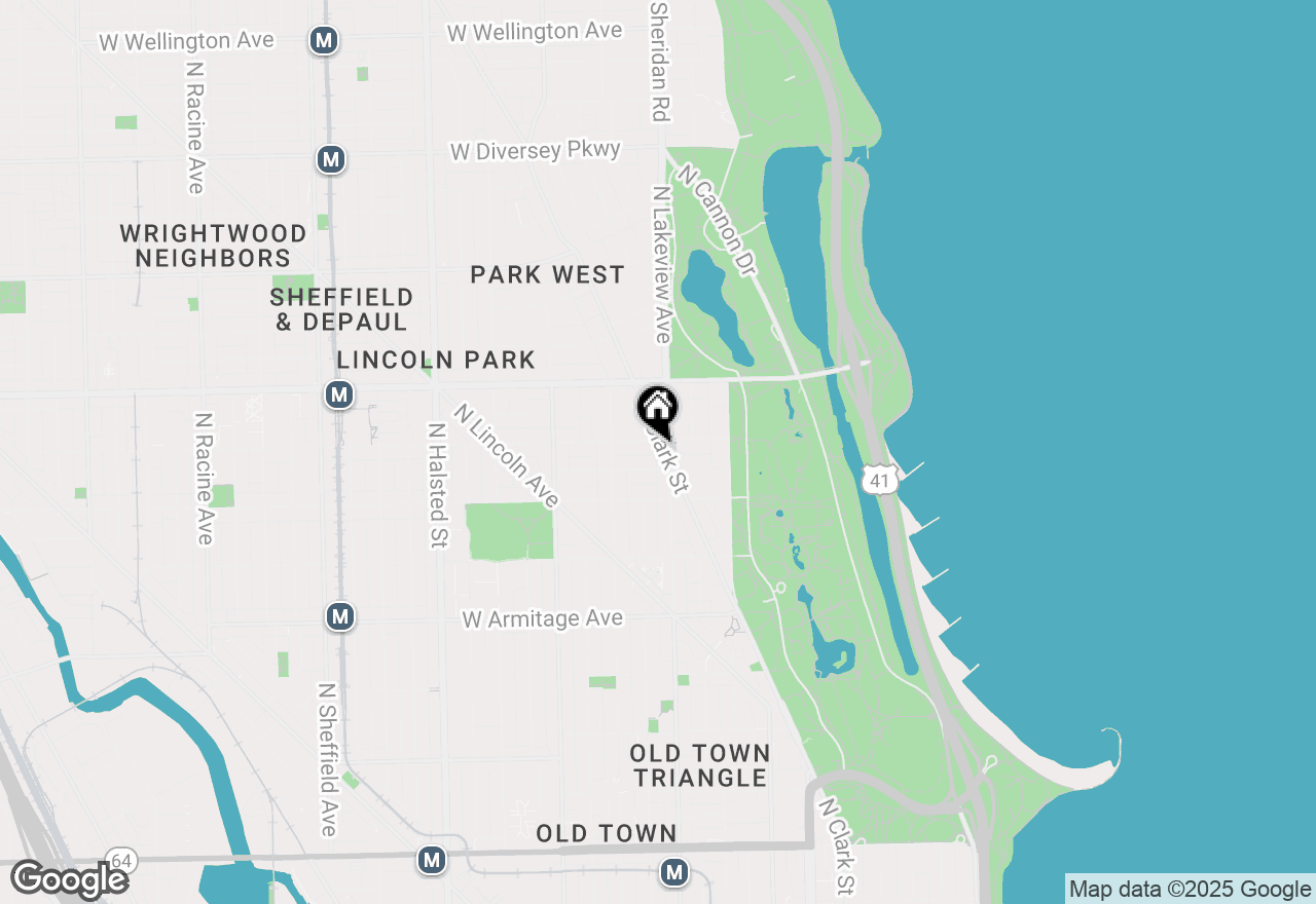 Map of 2258 N Clark Street #3F, Chicago, IL 60614