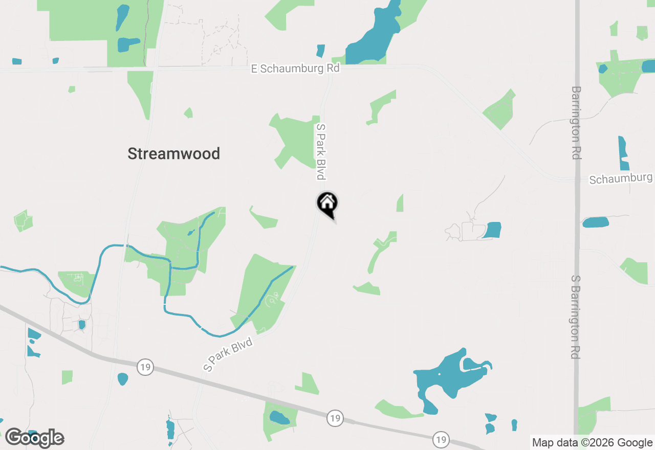 Map of 424 Rambler Place, Streamwood, IL 60107