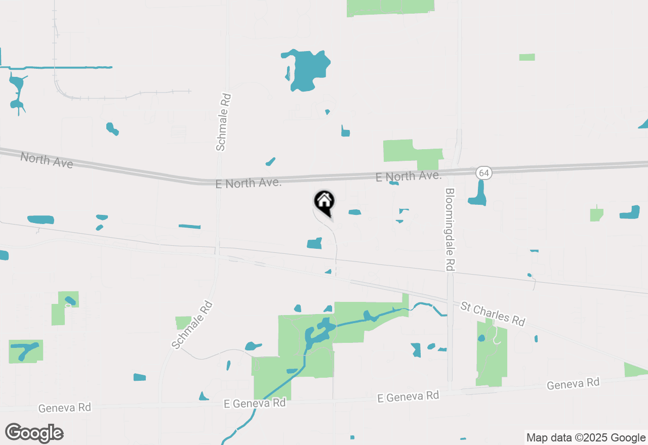 Map of 869 Pembrook Court #869, Carol Stream, IL 60188