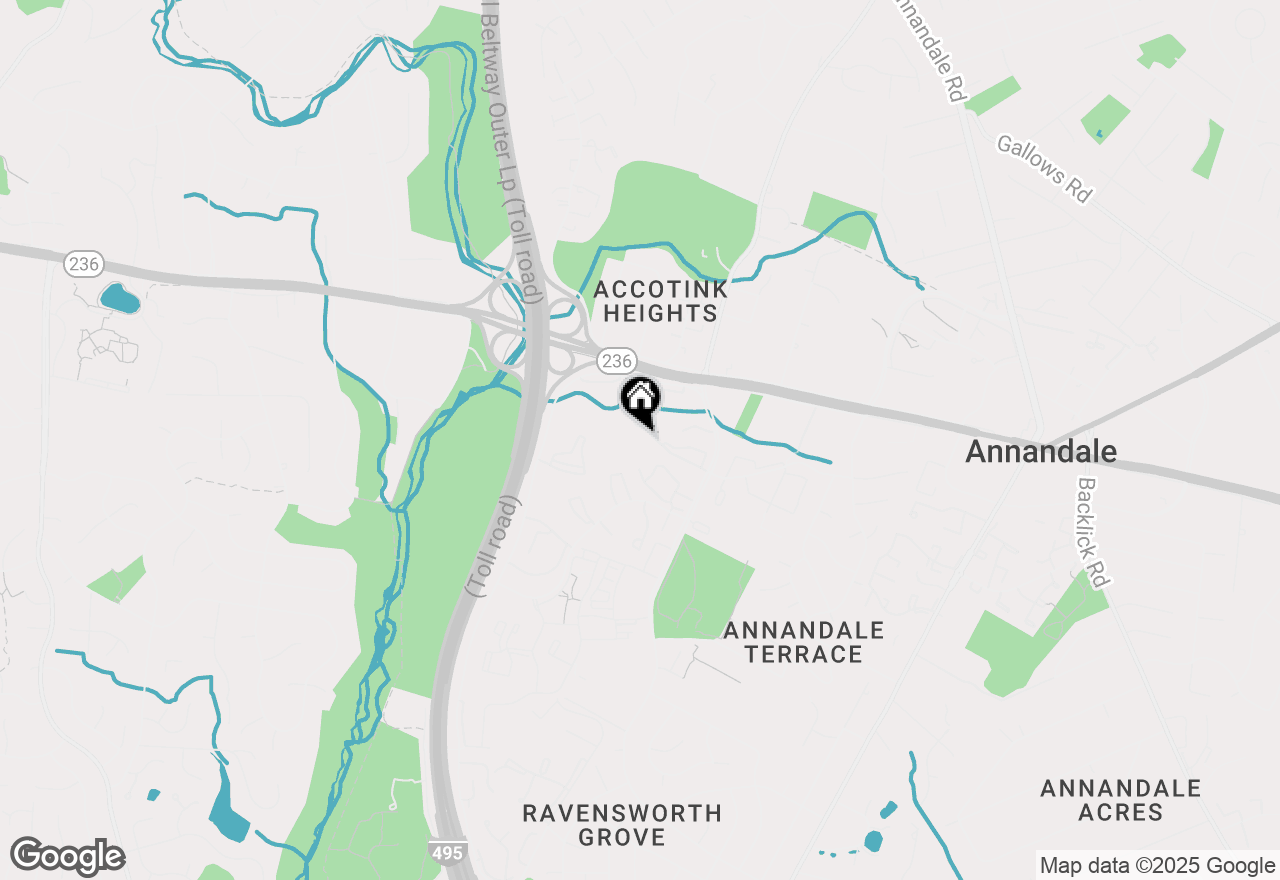 Map of 7759 Donnybrook Court #105, Annandale, VA 22003