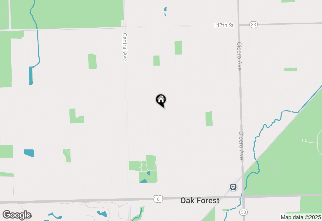 Map of 5332 Crescent Lane #B, Oak Forest, IL 60452