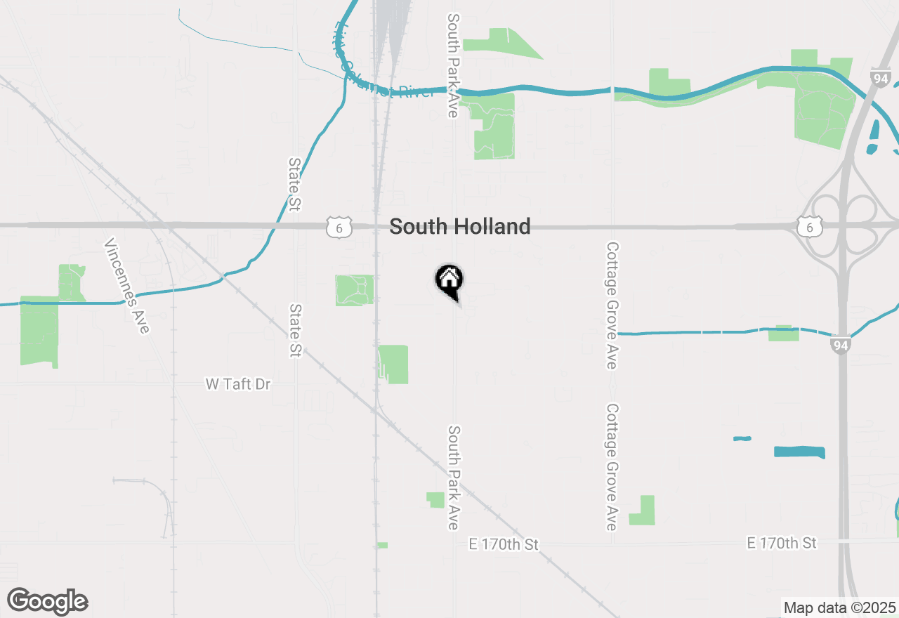 Map of 16408 S Park Avenue, South Holland, IL 60473