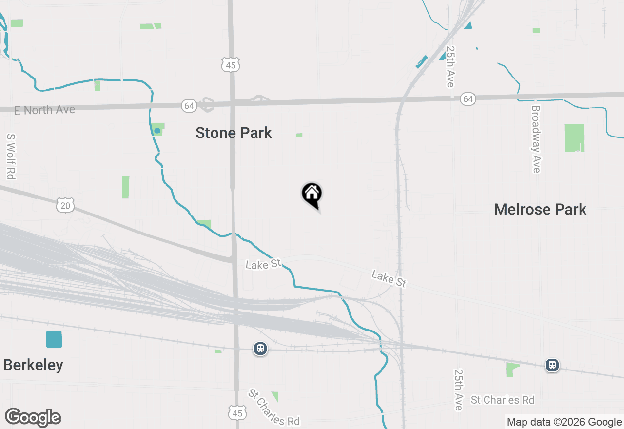 Map of 1502 N 35th Avenue, Melrose Park, IL 60160