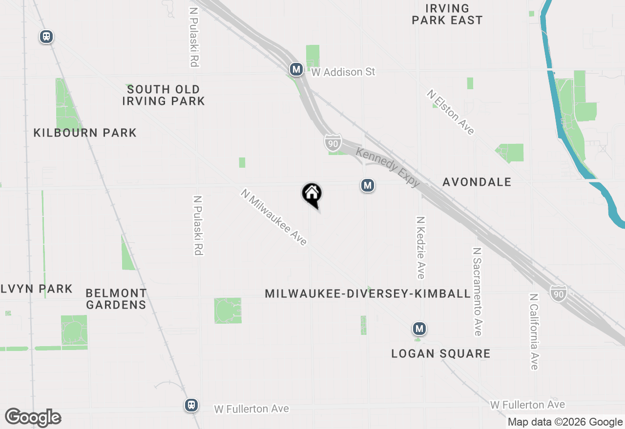 Map of 3067 N Central Park Avenue, Chicago, IL 60618
