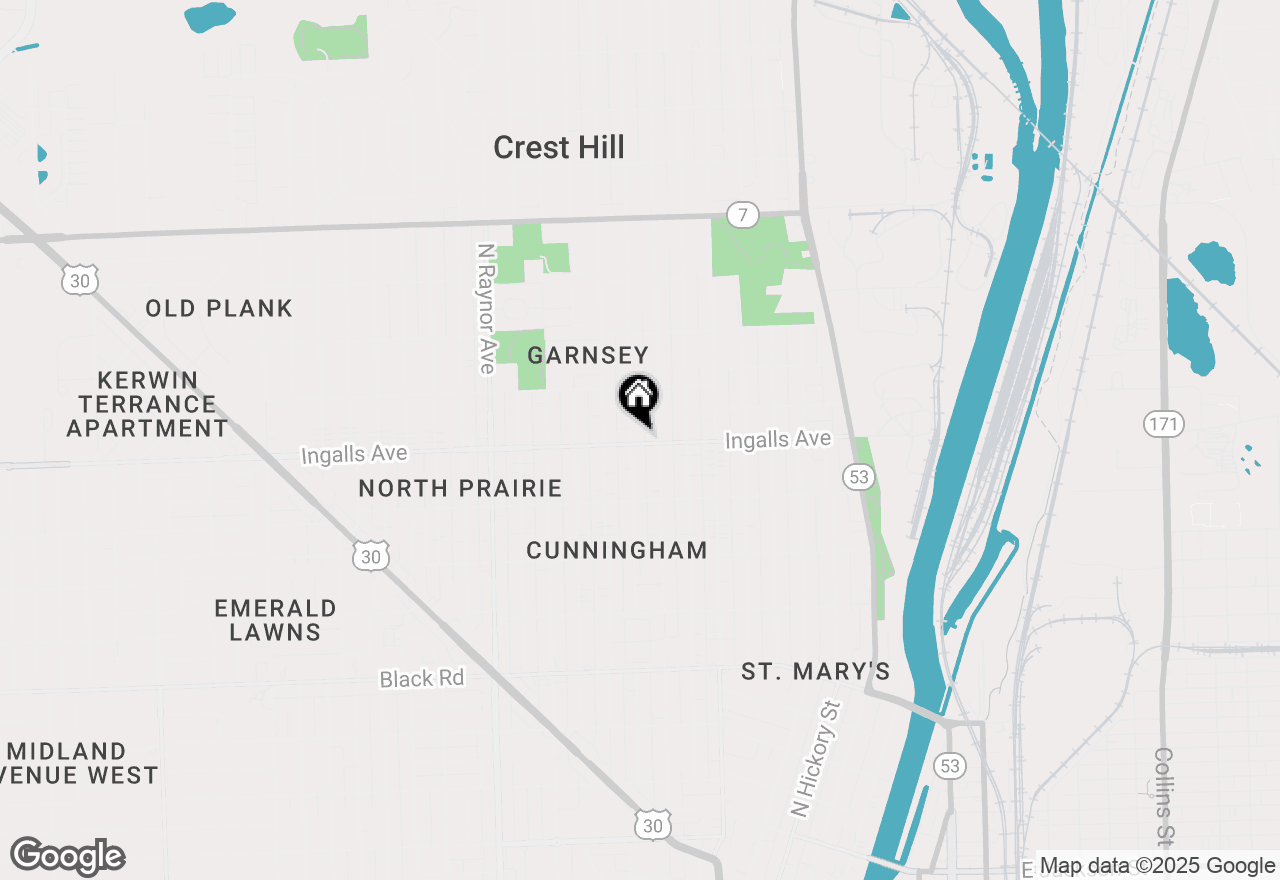 Map of 1200 Highland Avenue, Joliet, IL 60435