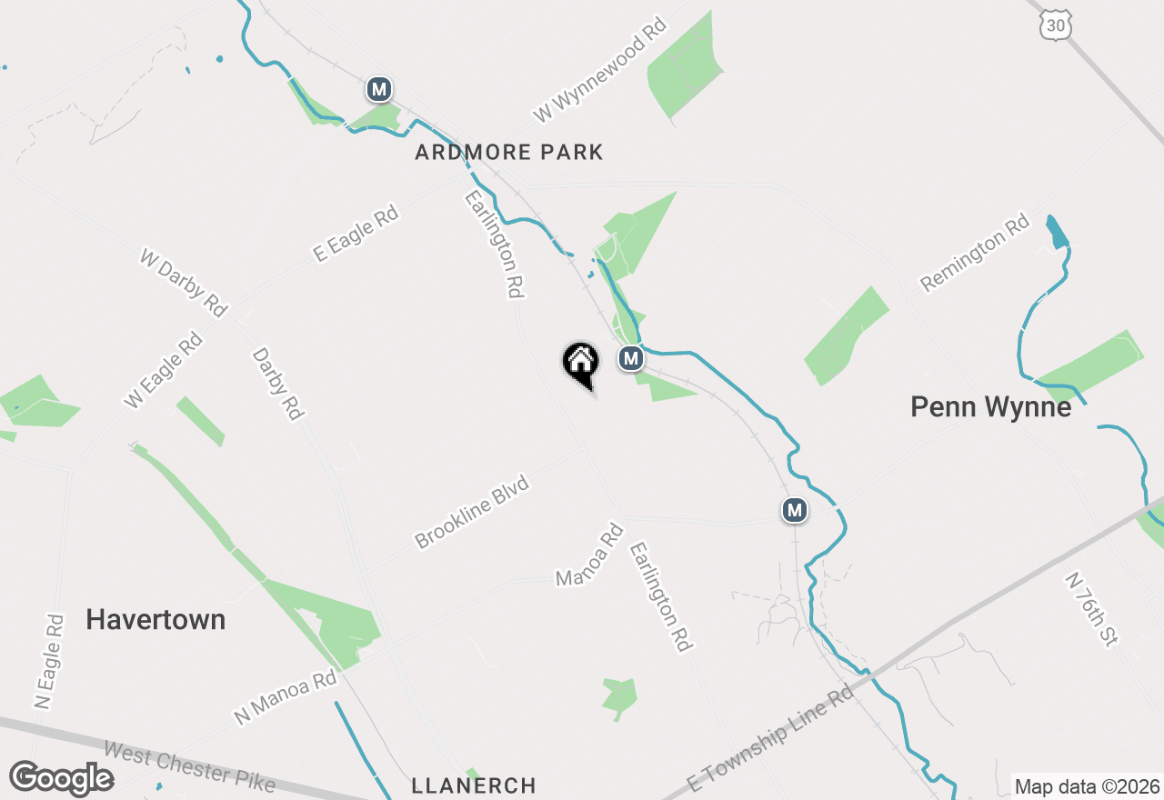 Map of 521 Strathmore Road, Havertown, PA 19083