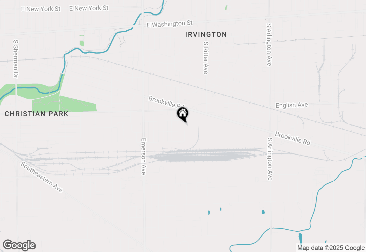 Map of 620 S Irvington Avenue, Indianapolis, IN 46219