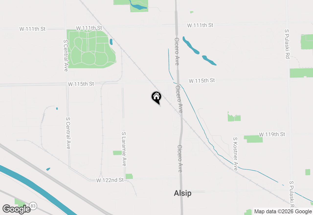 Map of 11668 S Laporte Avenue, Alsip, IL 60803
