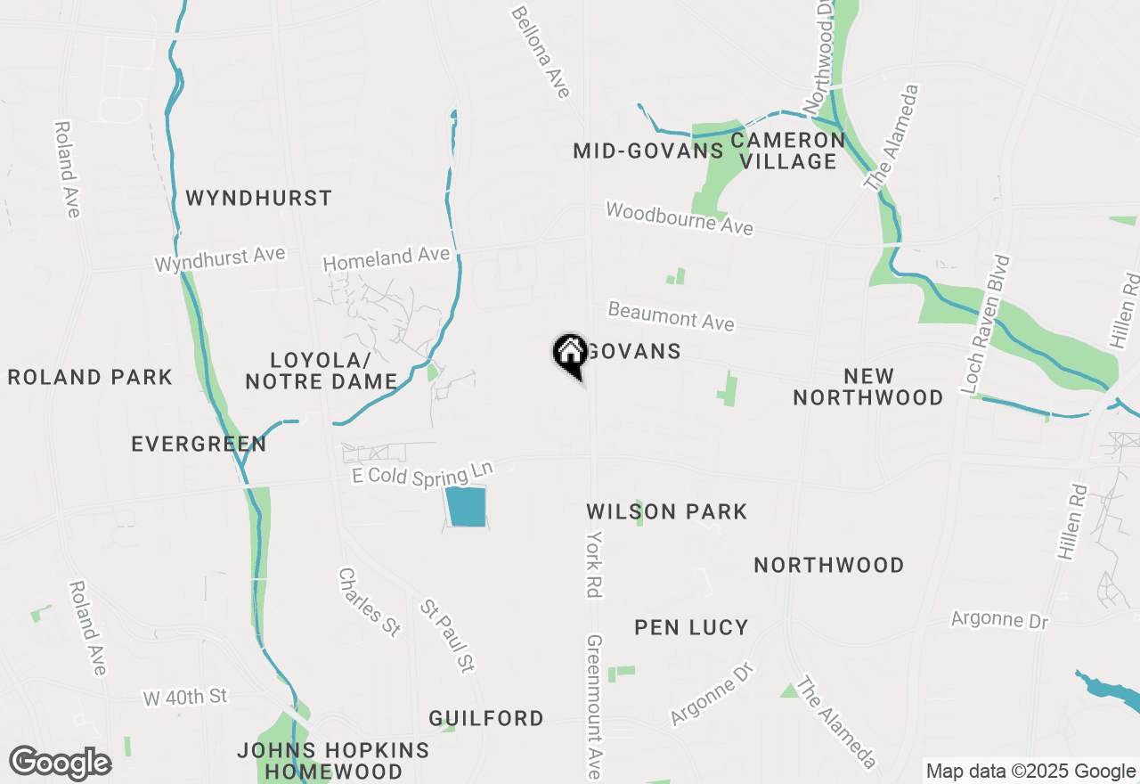 Map of 4907 Crowson Avenue, Baltimore, MD 21212