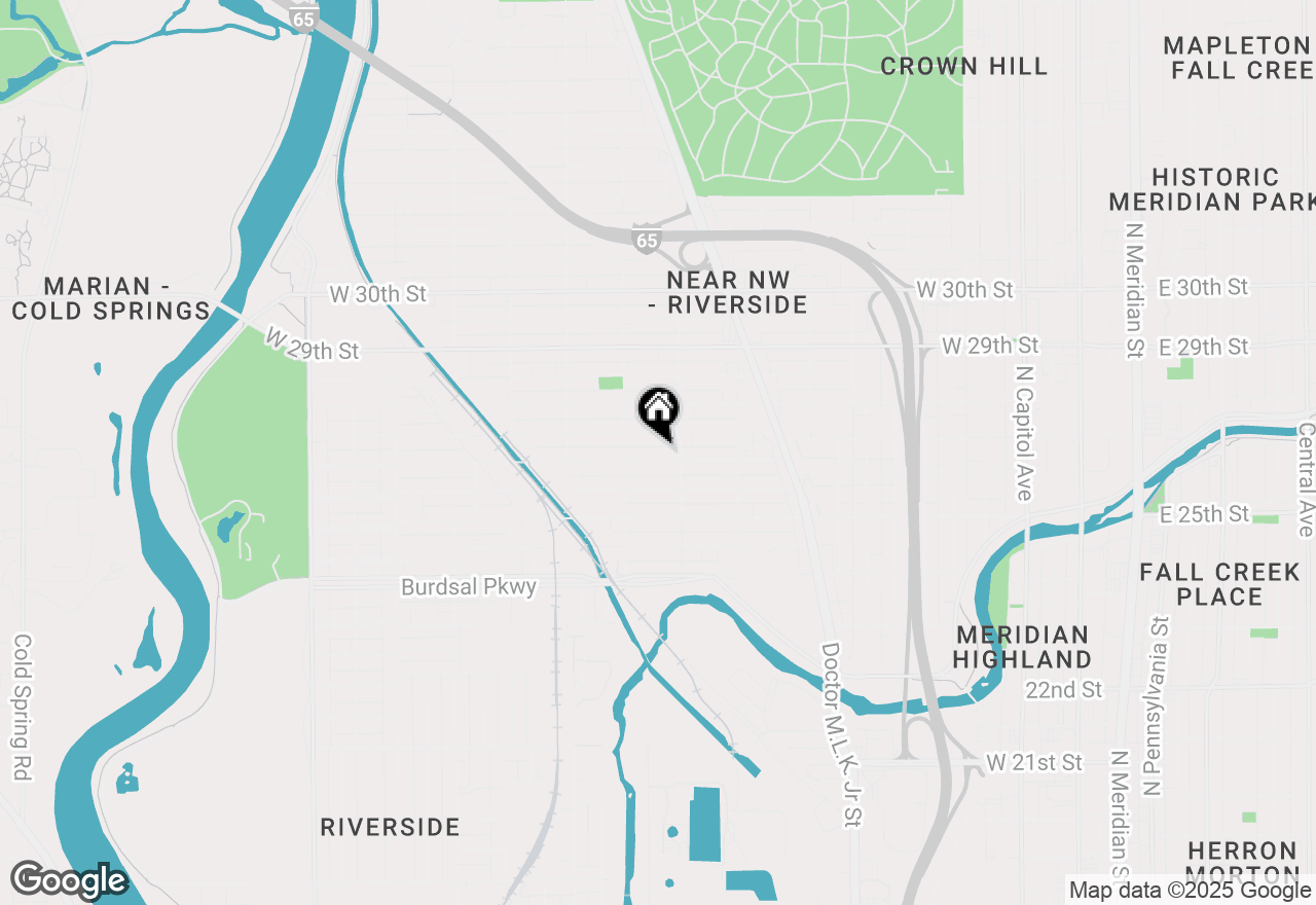 Map of 930 W Roache Street, Indianapolis, IN 46208