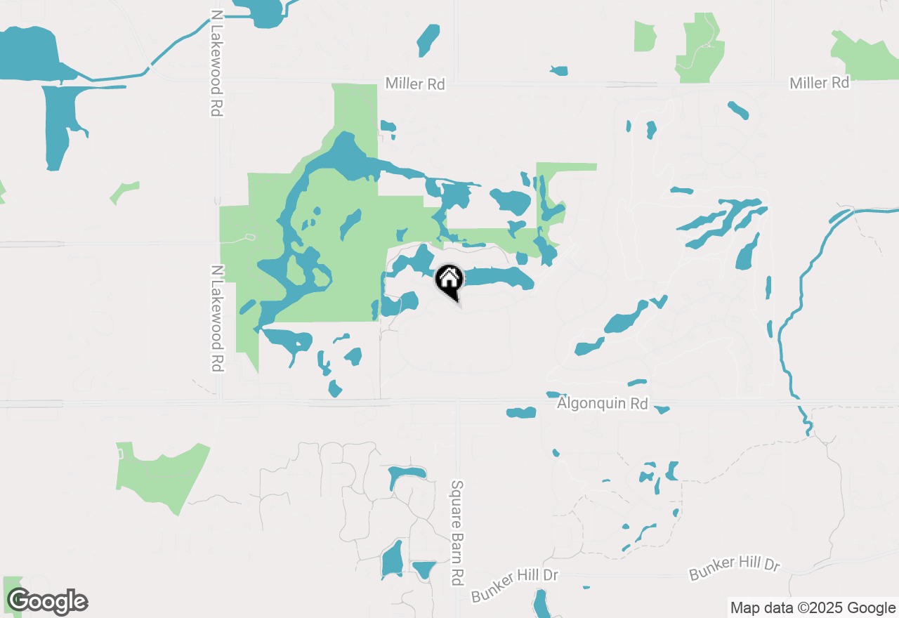 Map of 4100 Coyote Lakes Circle, Lake In The Hills, IL 60156