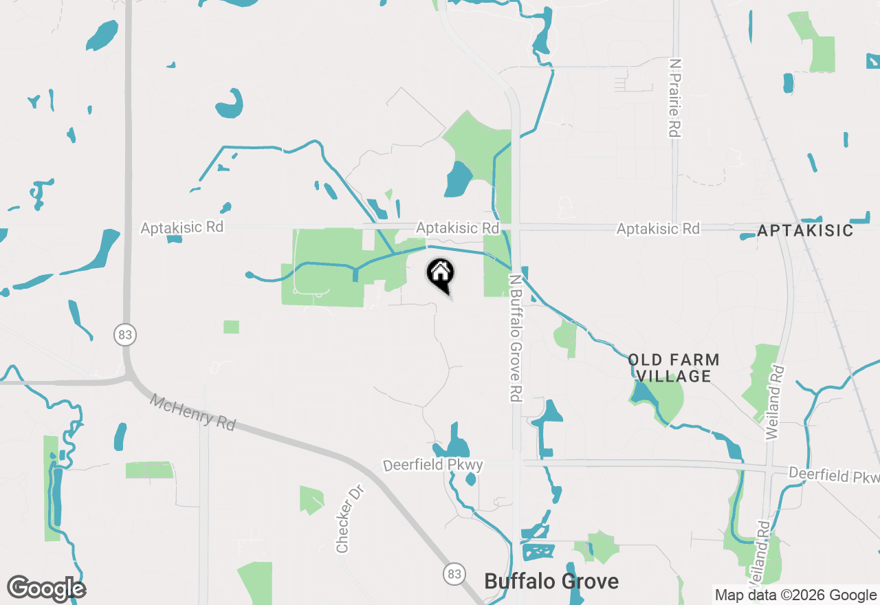 Map of 525 Lasalle Lane, Buffalo Grove, IL 60089