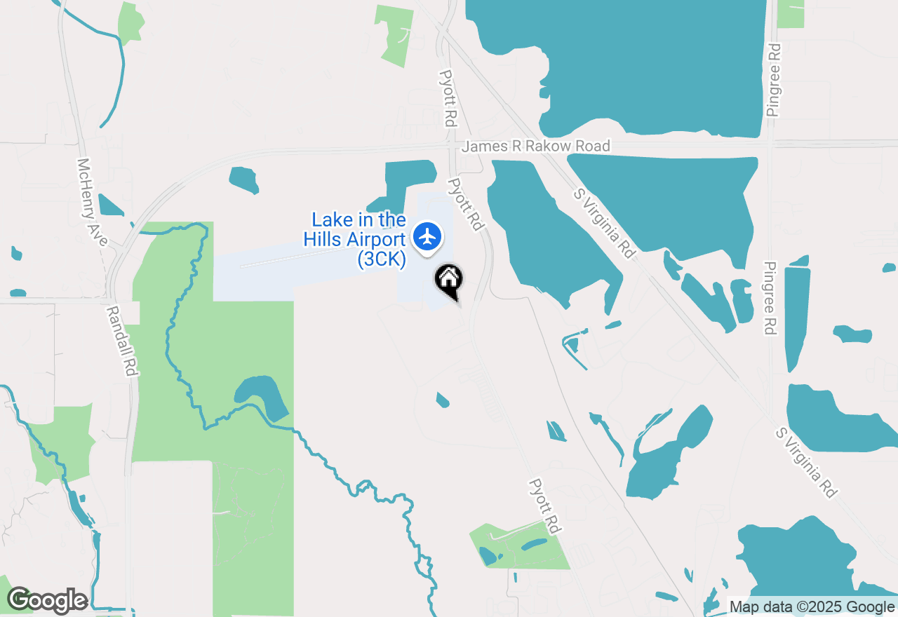 Map of 8601-B Pyott Road, Lake In The Hills, IL 60156