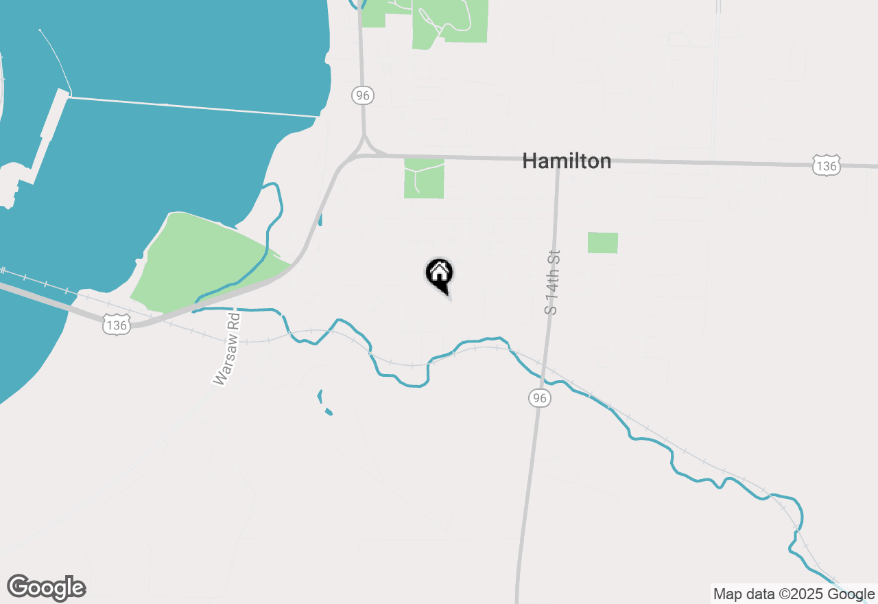 Map of 860 Elm Street, Hamilton, IL 62341