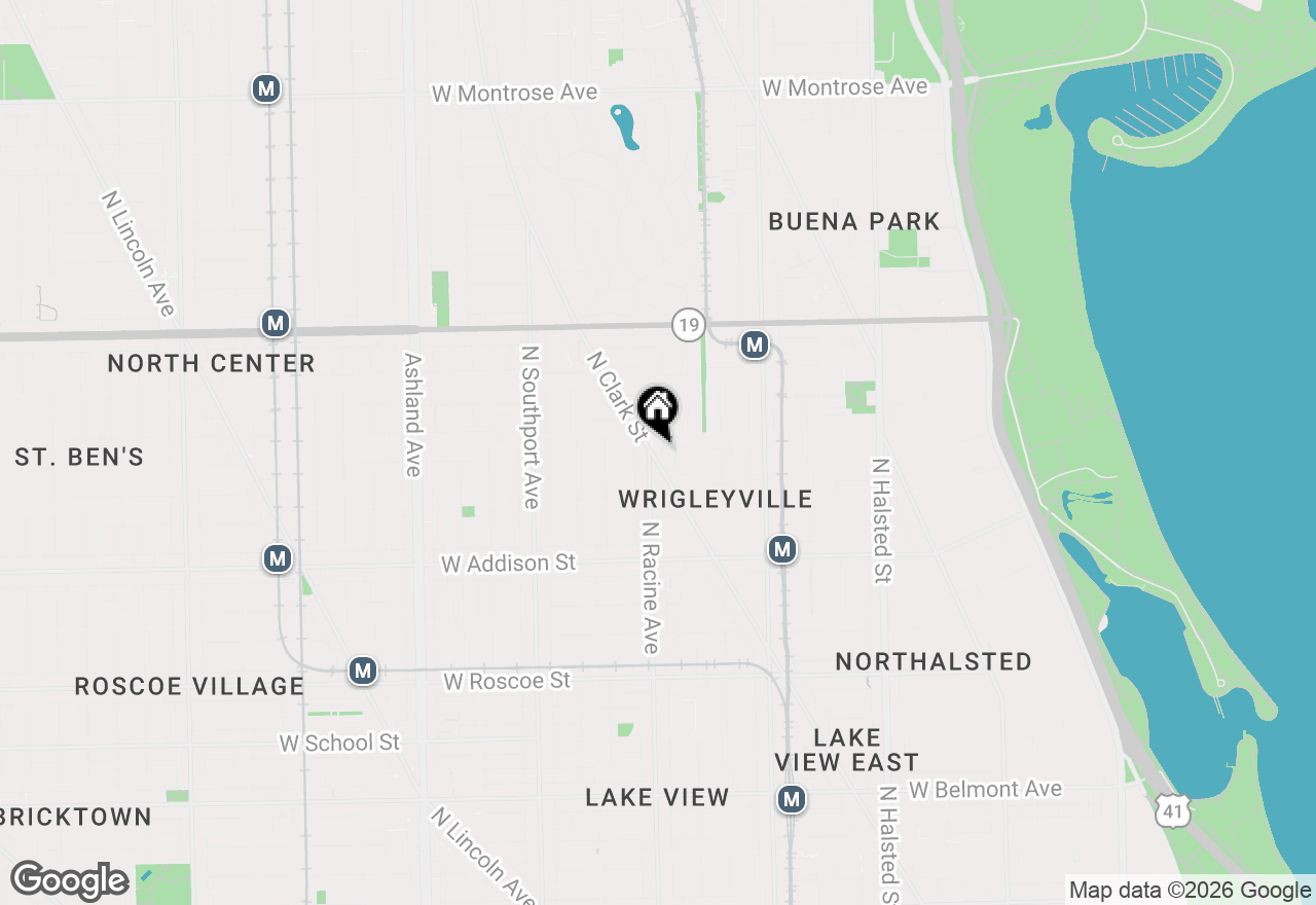 Map of 3755 N Racine Avenue #3C, Chicago, IL 60613