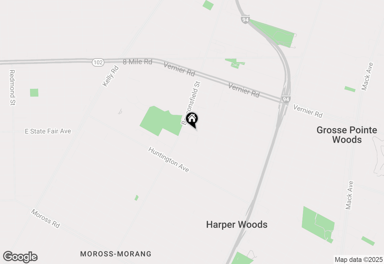 Map of 19669 Lochmoor Street, Harper Woods, MI 48225