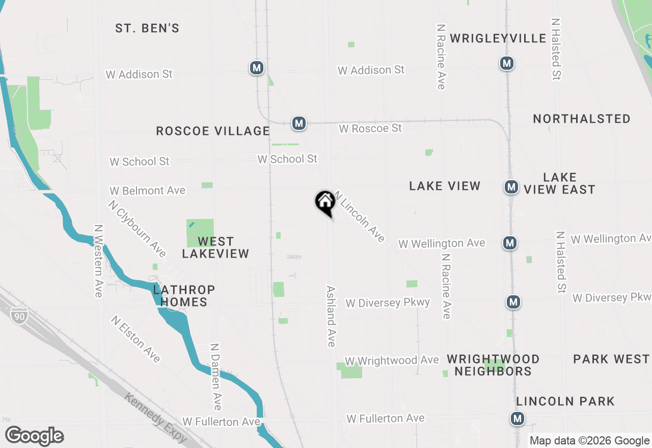 Map of 3046 N Ashland Avenue #2, Chicago, IL 60657
