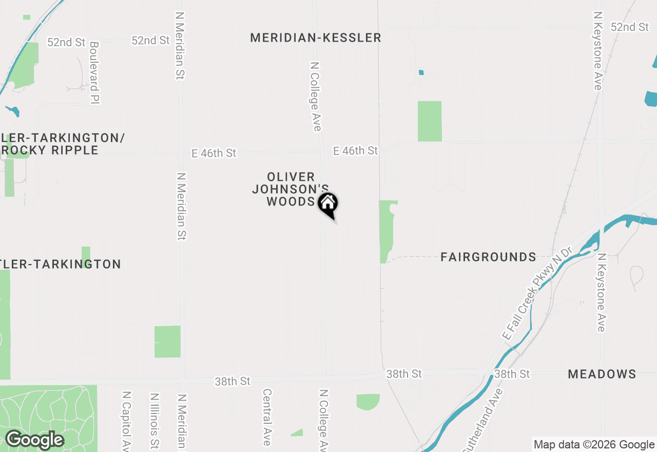 Map of 4325 N College Avenue, Indianapolis, IN 46205