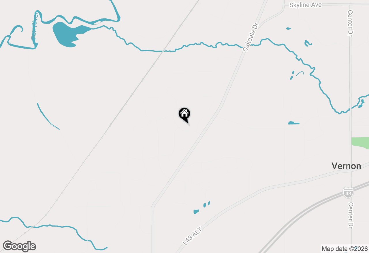 Map of S74W26260 Green Mountain Dr, Waukesha, WI 53189