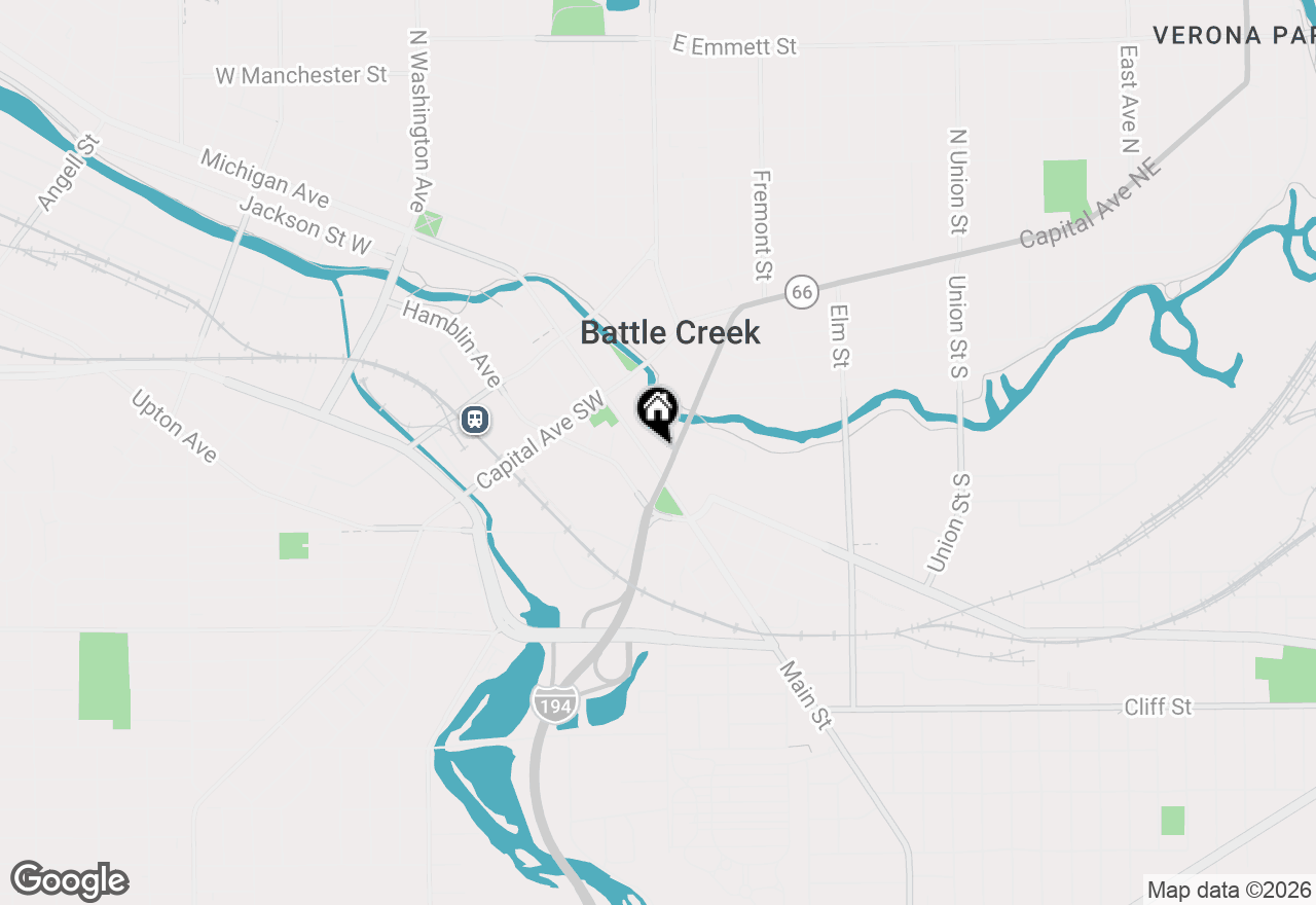 Map of 77 E Michigan Avenue #90B, Battle Creek, MI 49015