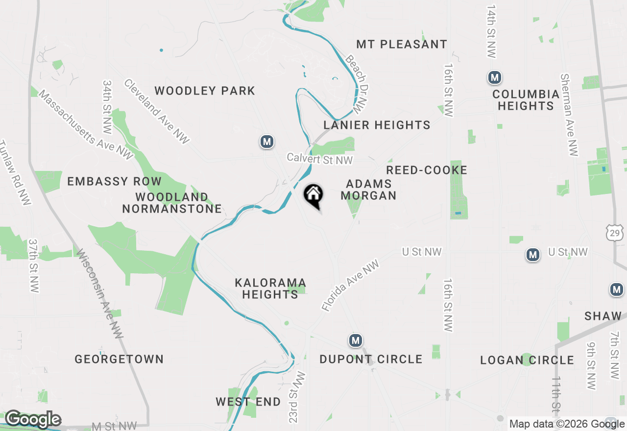 Map of 2310 Ashmead Place Nw #205, Washington, DC 20009