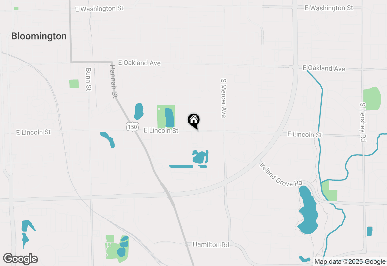 Map of 1835 E Lincoln Street, Bloomington, IL 61701
