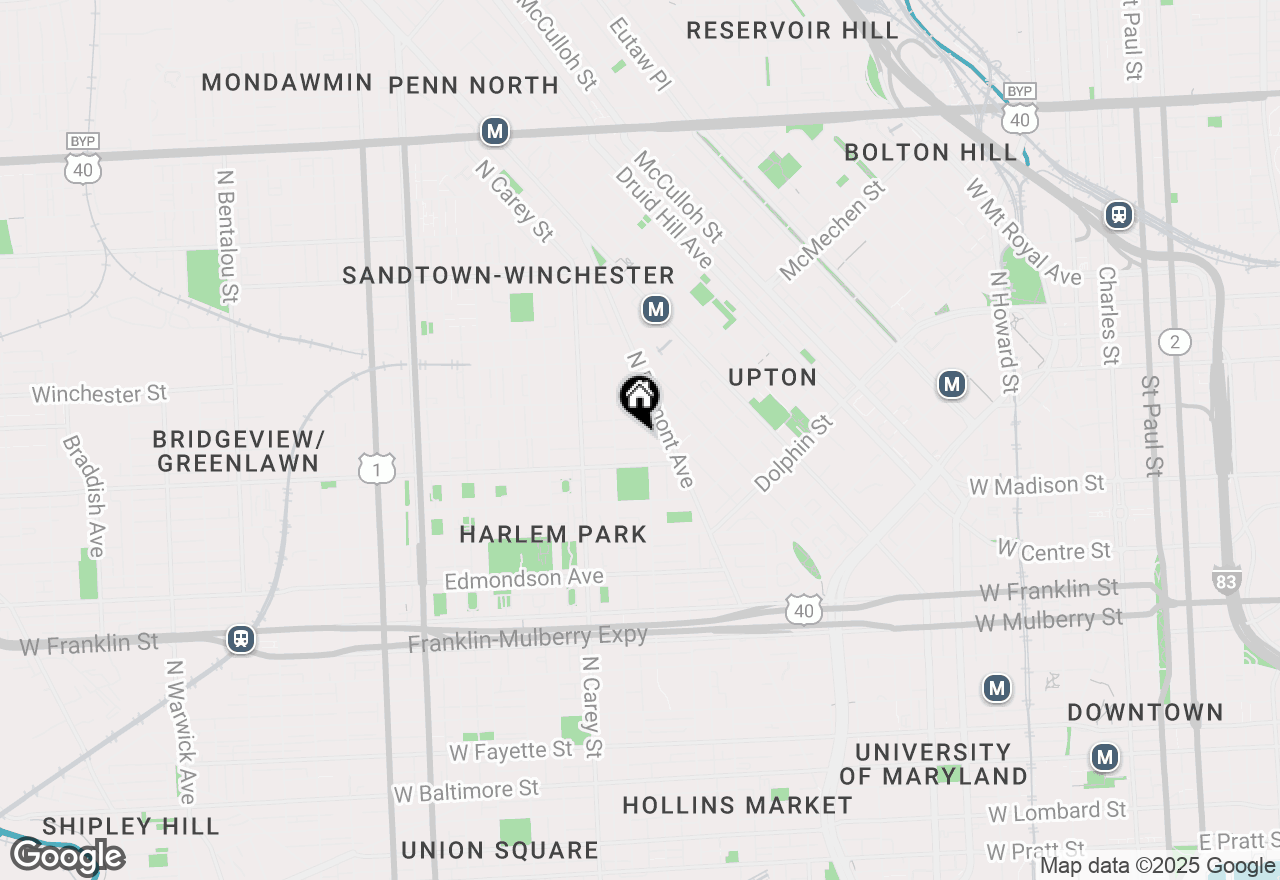 Map of  916 N Arlington Avenue #3, Baltimore, MD 21217