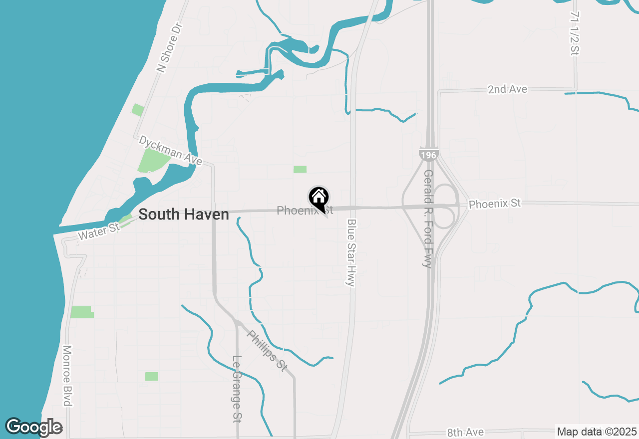 Map of 317 Cherry Street, South Haven, MI 49090