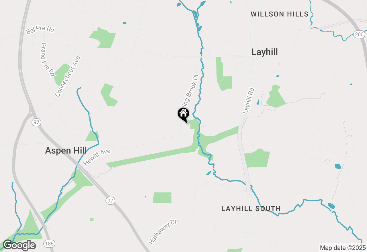 Map of 13805 Rippling Brook Drive, Silver Spring, MD 20906