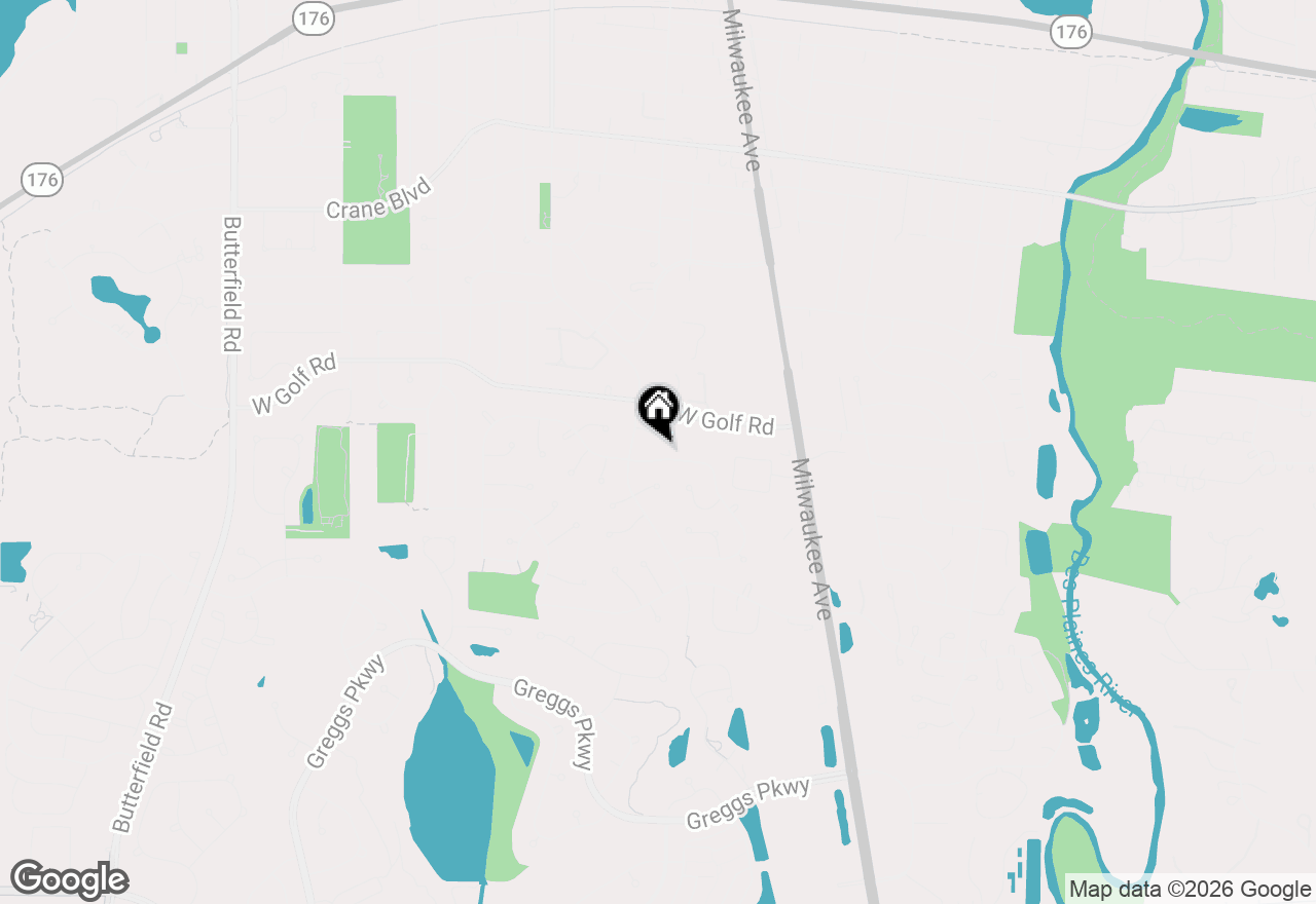 Map of 1034 Tamarack Lane, Libertyville, IL 60048