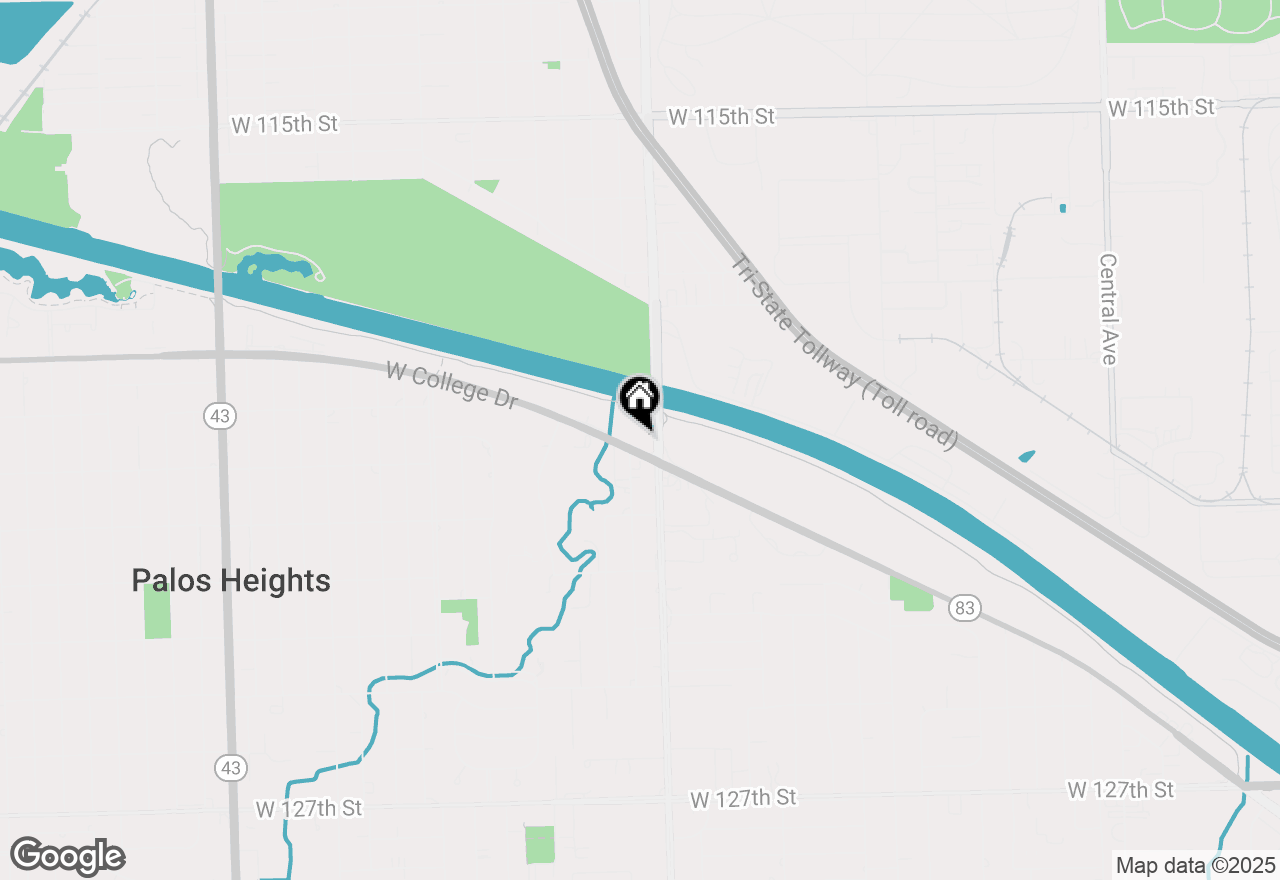 Map of 6400 W College Drive, Palos Heights, IL 60463