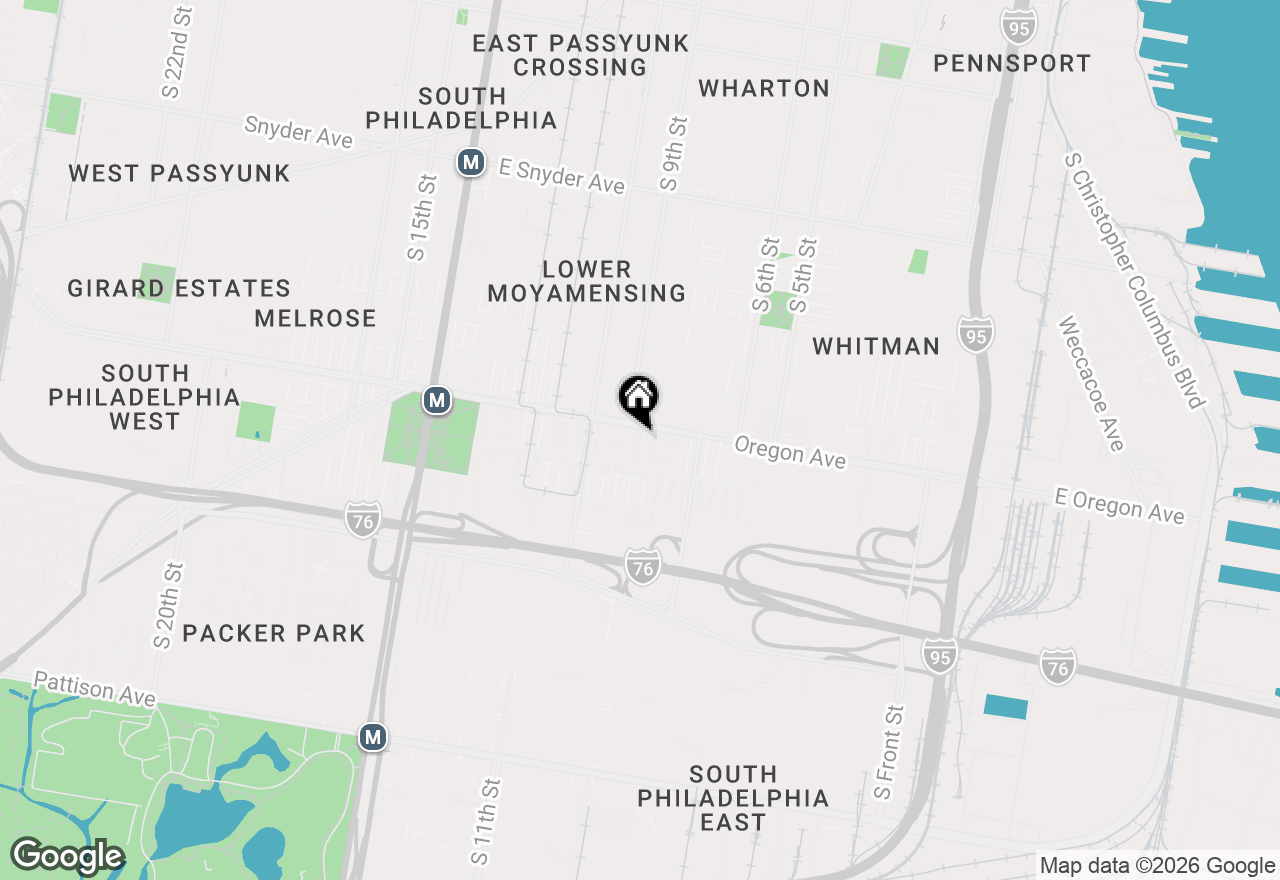 Map of 2712 S Darien Street, Philadelphia, PA 19148