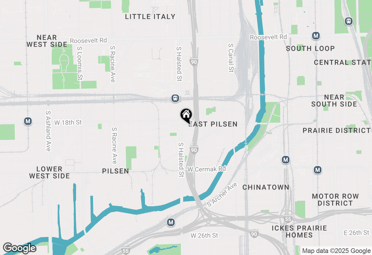 Map of 725 W 18th Street #C, Chicago, IL 60616